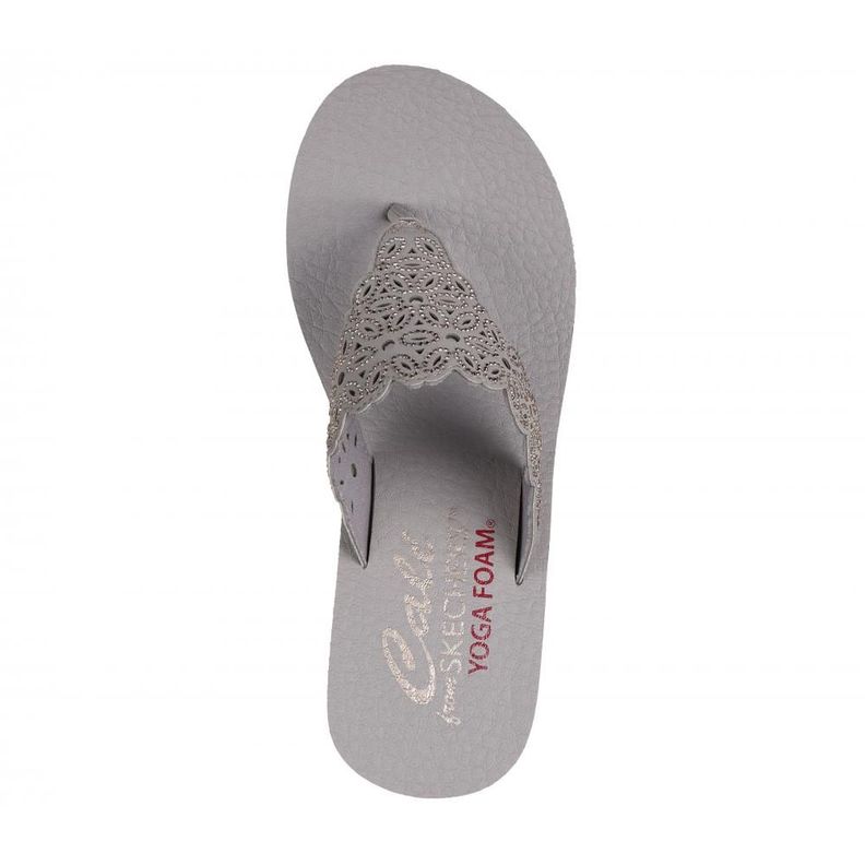 Sandalia Mujer Padma Flower Glitz Beige Skechers-1