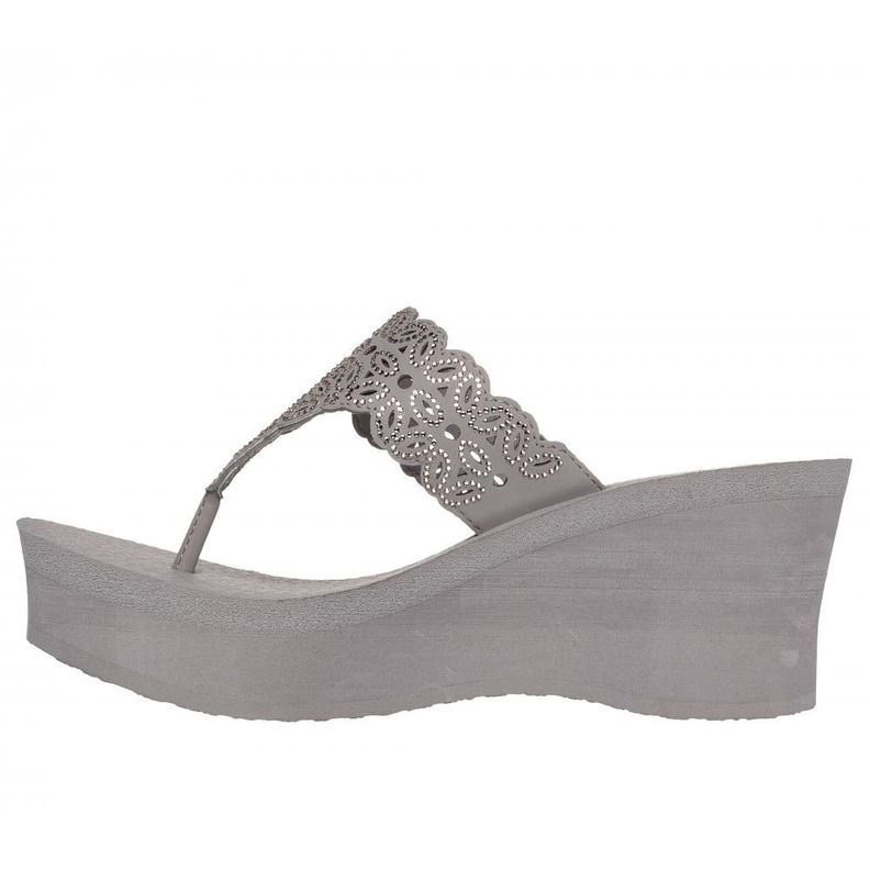 Sandalia Mujer Padma Flower Glitz Beige Skechers-3