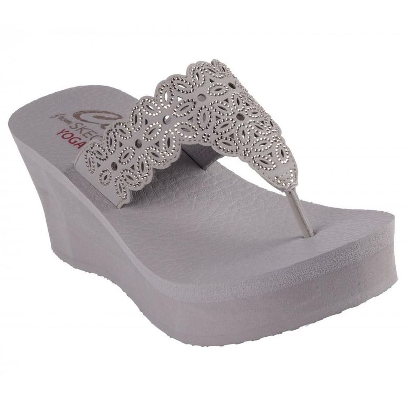 Sandalia Mujer Padma Flower Glitz Beige Skechers-4