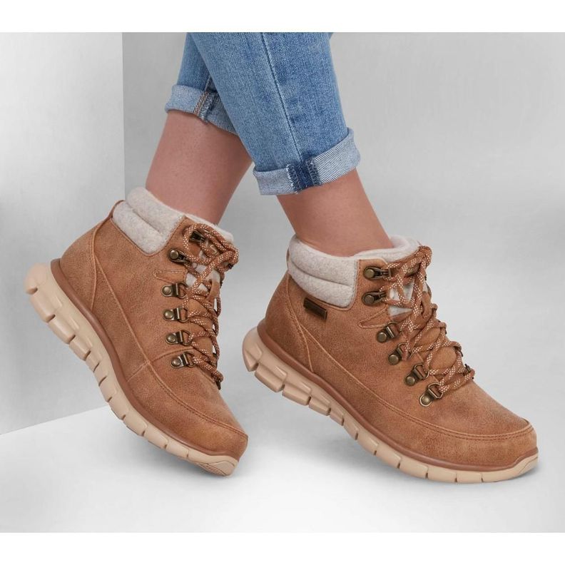 Botín Mujer Synergy Cool Seeker Café Skechers-1