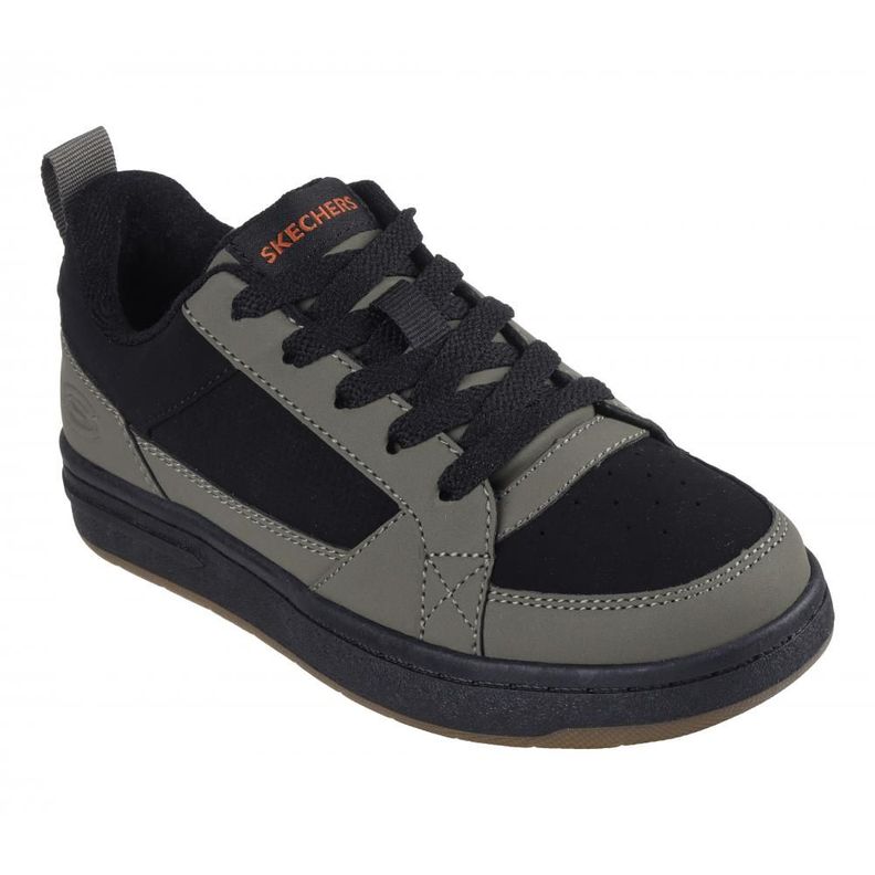 Zapatilla Niño Smooth Street Steady-Zip Oliva Skechers-4