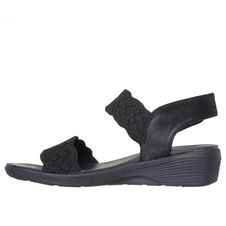Sandalia Mujer Arya On The Rise Negro Skechers-3