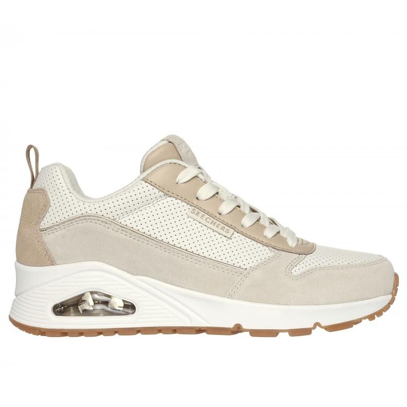 Zapatilla Mujer Uno Two Much Fun Beige Skechers-0
