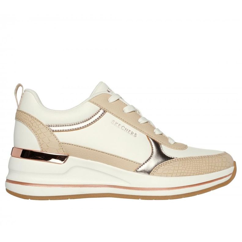 Zapatilla Mujer Billion 2 Mid Lace Up Beige Skechers-0