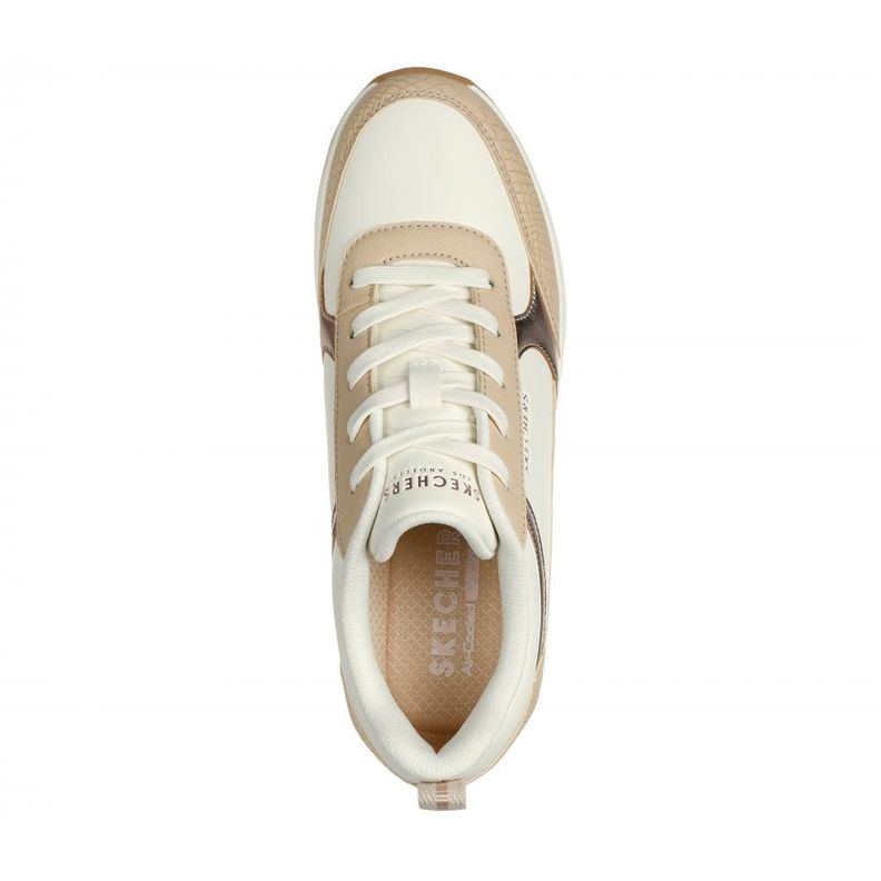 Zapatilla Mujer Billion 2 Mid Lace Up Beige Skechers-1