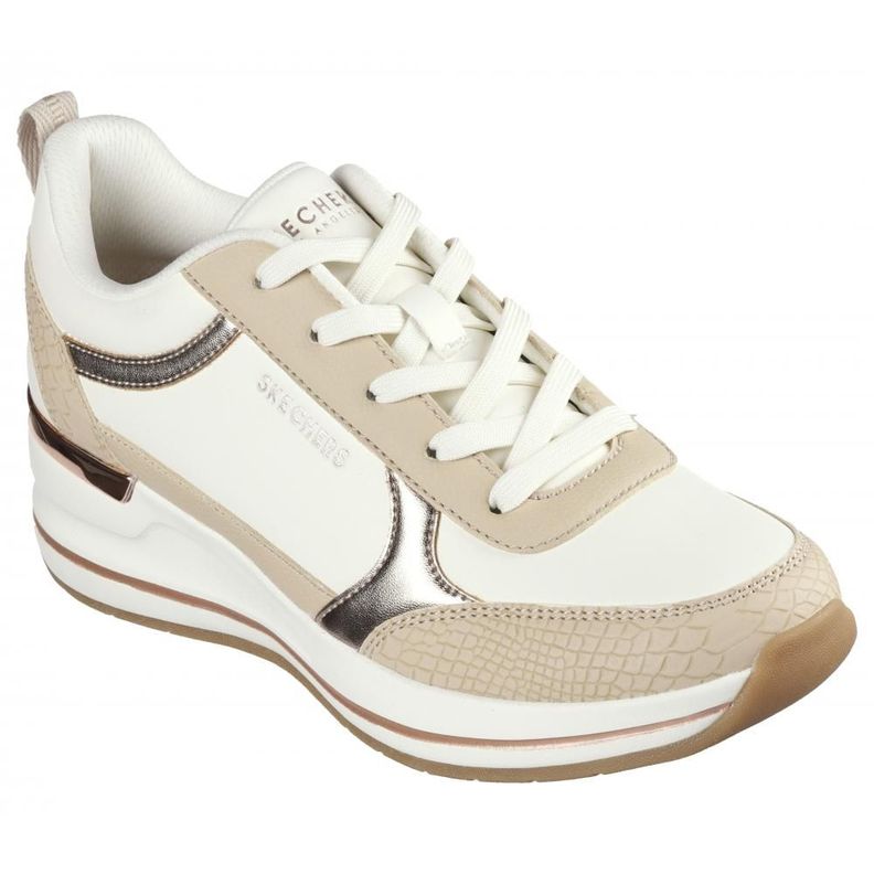 Zapatilla Mujer Billion 2 Mid Lace Up Beige Skechers-4