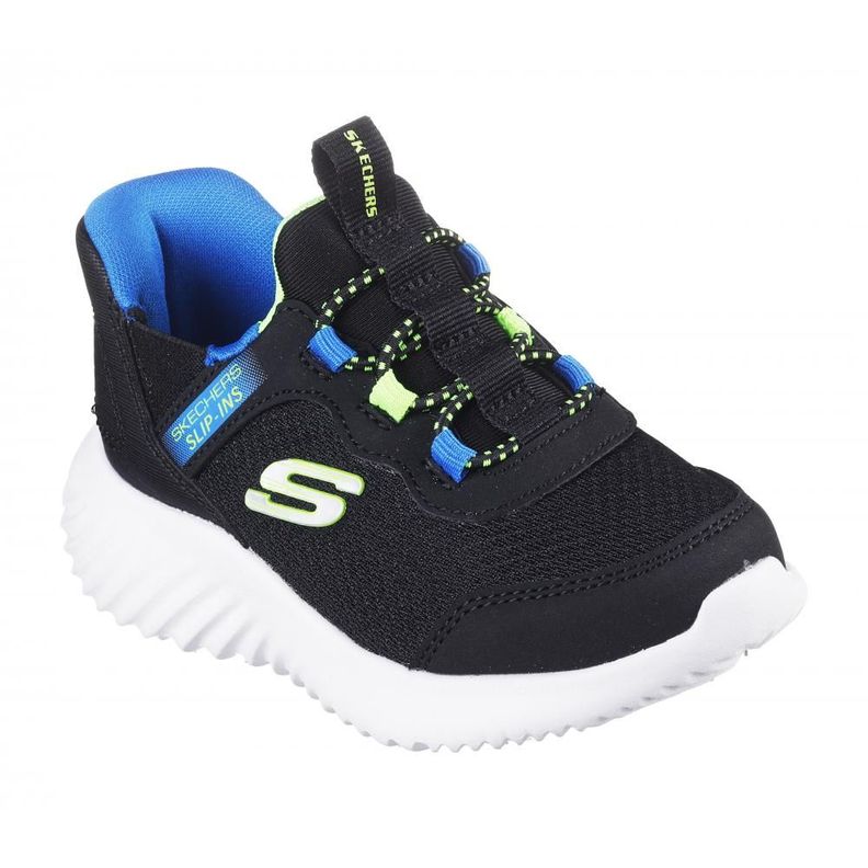 Zapatilla Niño Skechers Slip-ins: Bounder I Negro-4