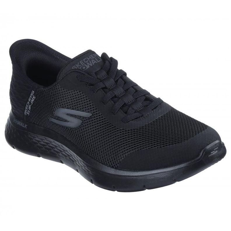 Zapatilla Hombre Go Walk Flex Hands Up Negro Skechers-4