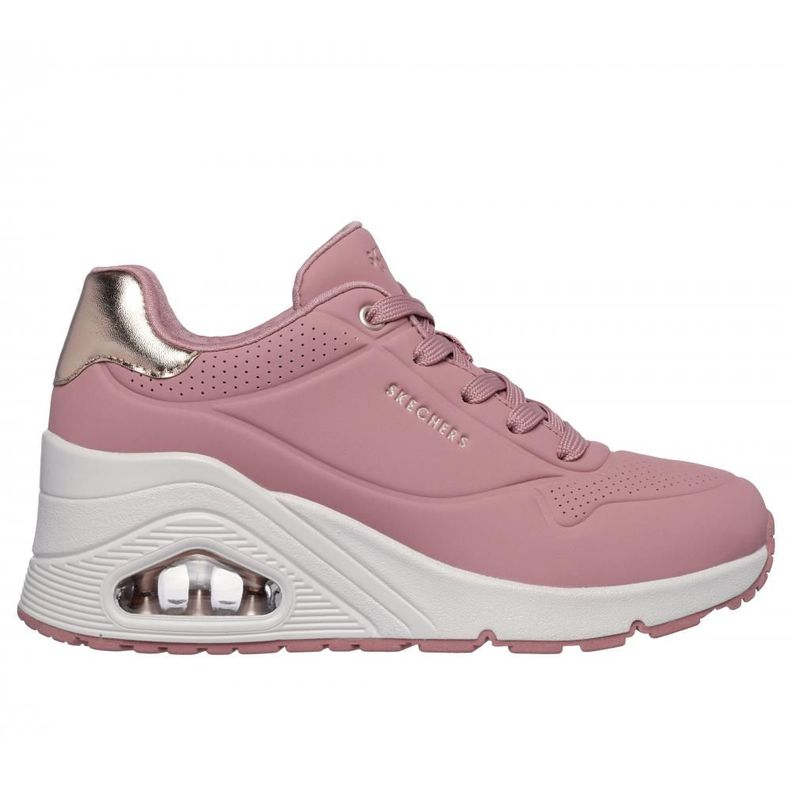 Zapatilla Mujer Uno Wedge Hi Steps Rosado Skechers-0