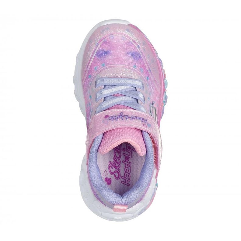 Zapatilla Niña Eternal Heart Lights Rosado NLP Skechers-1