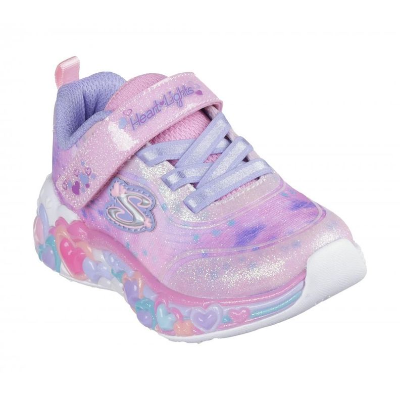Zapatilla Niña Eternal Heart Lights Rosado NLP Skechers-4