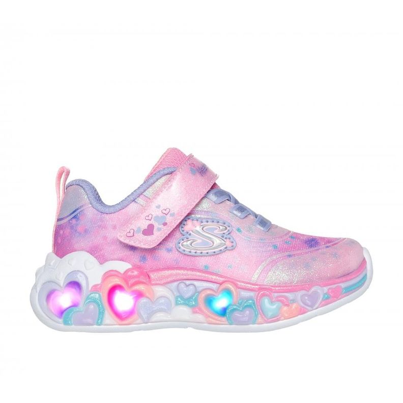 Zapatilla Niña Eternal Heart Lights Rosado NLP Skechers-5