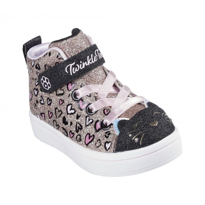 Zapatilla Niña TwiLites 2.0 Kitty Cutie Rose Gold Skechers-4