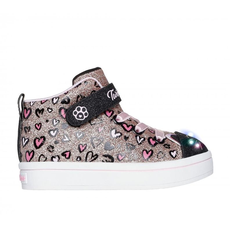 Zapatilla Niña TwiLites 2.0 Kitty Cutie Rose Gold Skechers-5