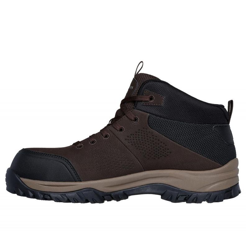 Zapato Hombre Work Relment Erett ST Café Skechers-3