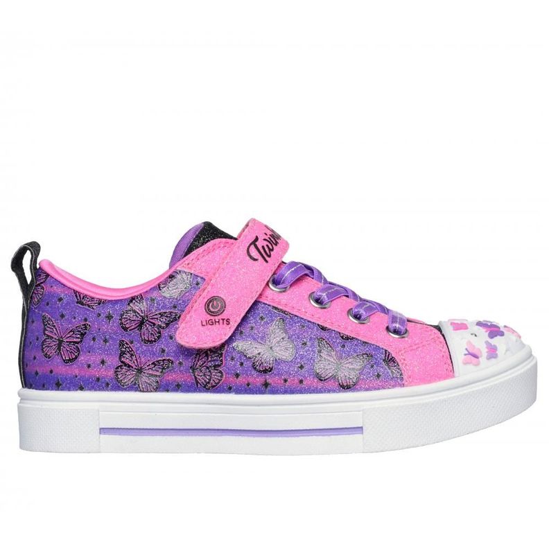 Zapatilla Niña Twinkle Sparks Ombre Flutter Morada Skechers-0