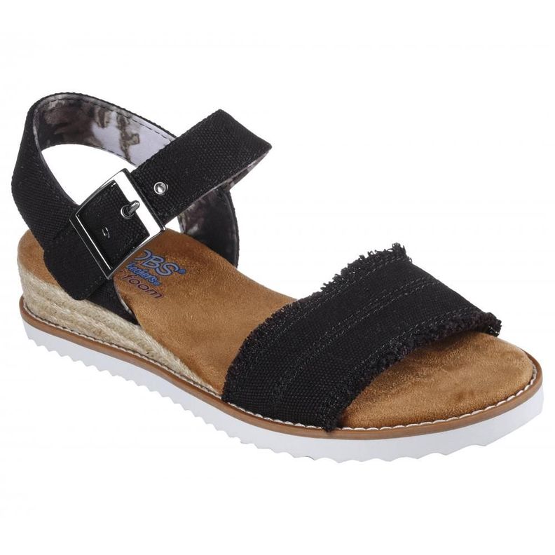 Sandalia Mujer Desert Kiss Adobe Princess Negro Skechers-5