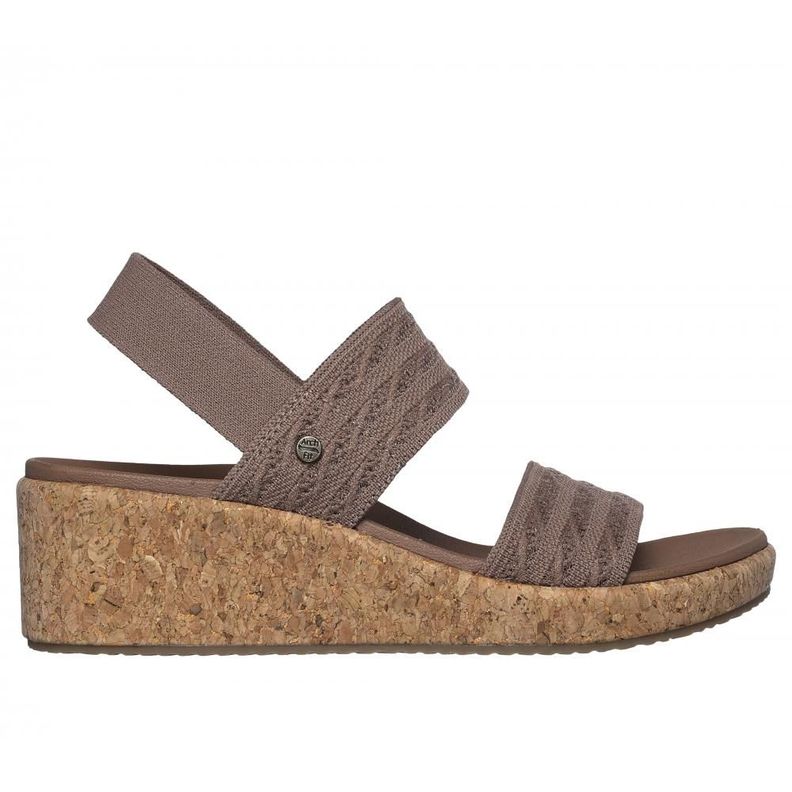 Sandalia Mujer Arch Fit Beverlee Mesh On You Café Skechers-0
