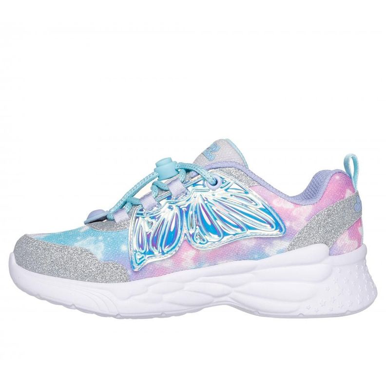 Zapatilla Niña Dream Racer Wing Brites Gris Skechers-3