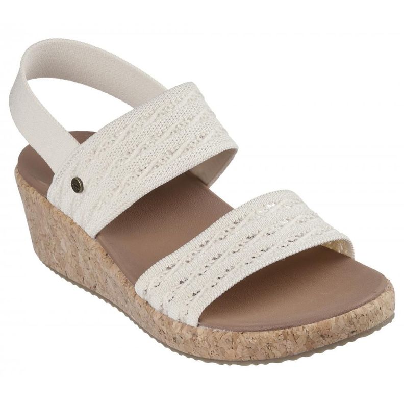 Sandalia Mujer Arch Fit Beverlee Mesh On You Beige Skechers-4