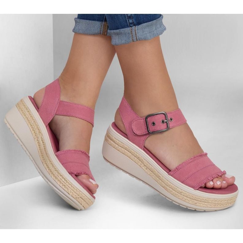 Sandalia Mujer Bobs Empress Rosado Skechers-1