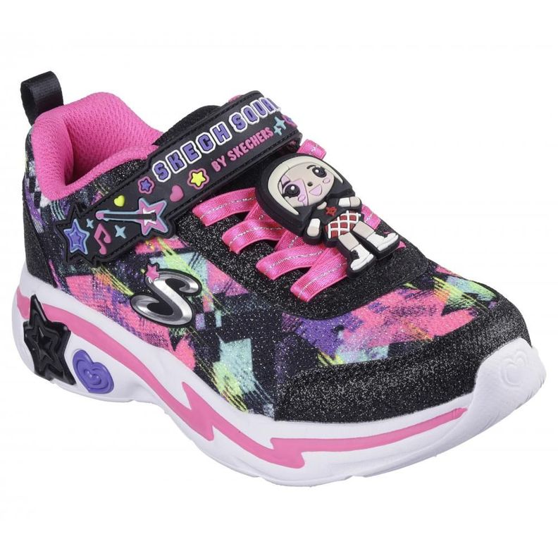 Zapatilla Niña Snuggle Sneaks Skech Squad Negro Skechers-4