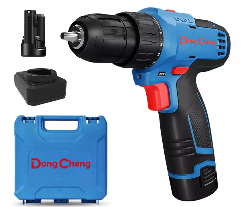 TALADRO ATORNILLADOR INALAMBRICO 10.8V INCLUYE 2 BATERIA 2.0AH DONGCHENG-1