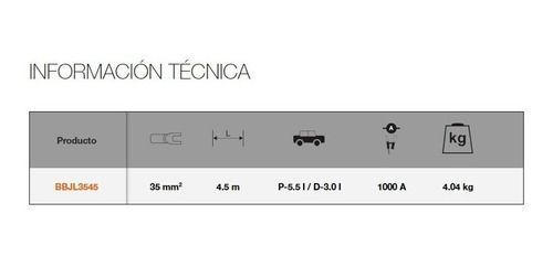 Cable Puente Bateria Arranque Roba Corriente Bahco 1000a35mm-4