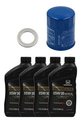 Pack Filtro Aceite + Golilla + 4 Aceites 5w30 Honda Original-0