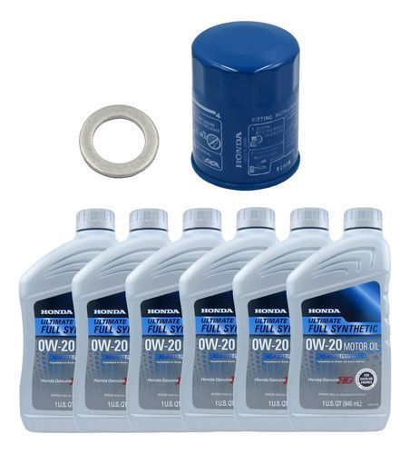 Pack Filtro Aceite + Golilla + 6 Aceites 0w20 Honda Ultimate-0