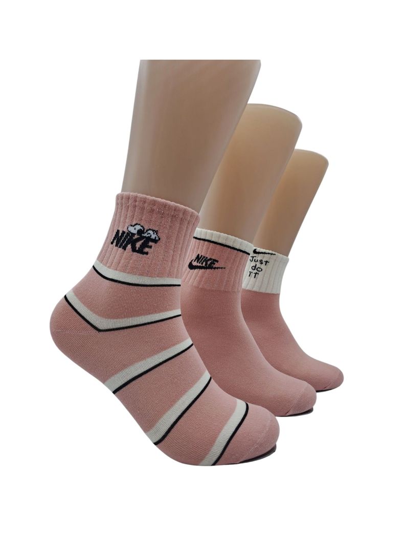 Calcetines Tripack Nike Snoopy Color Rosado-0