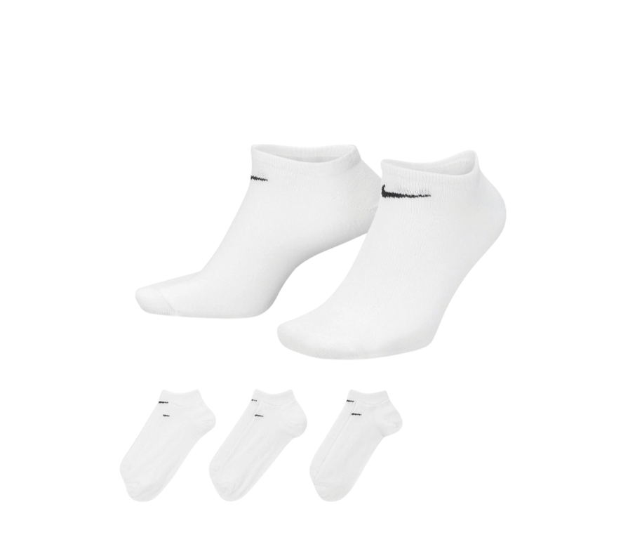Calcetines x3 Tobilleros Nike Everyday Cushioned Training Color Blanco-0