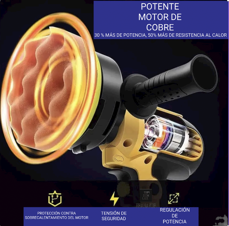 Pulidora Lijadora Auto Potente 700w + Full accesorios + pasta pulir-4
