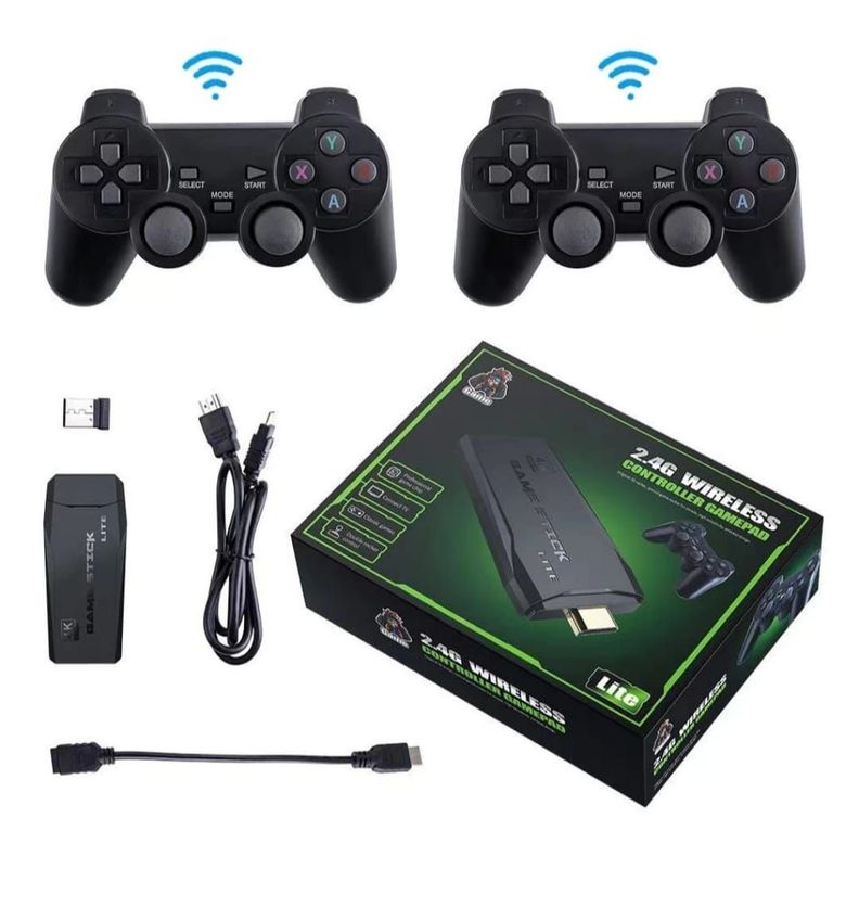 Consola De Video Juegos Con 10000 Juegos Incorporos Game Stick 64G-0