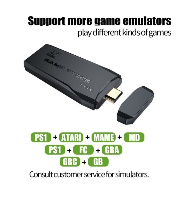 Consola De Video Juegos Con 10000 Juegos Incorporos Game Stick 64G-2