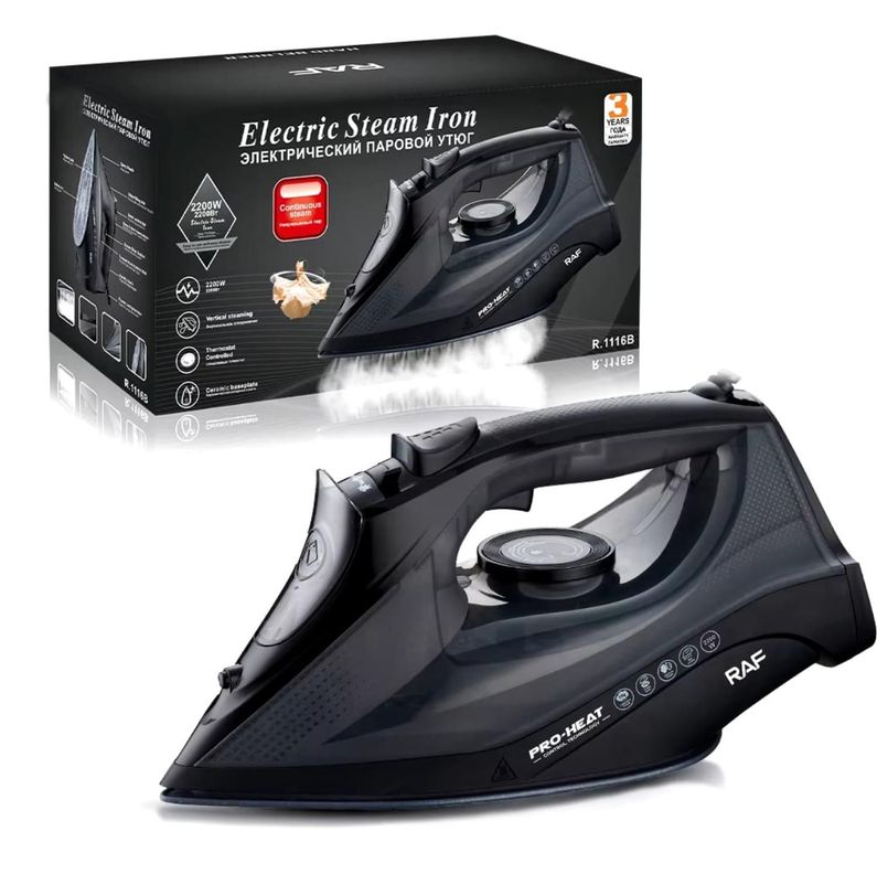 Plancha Vapor Electrica RAF R1116B-0