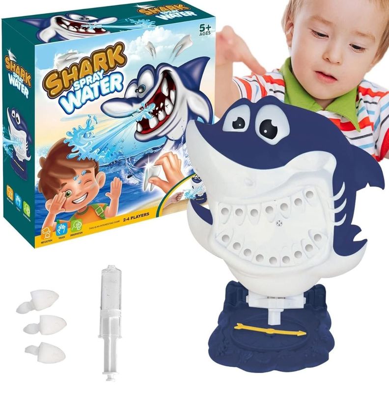Juguete Tiburón Lanza Agua Juego De Mesa-0