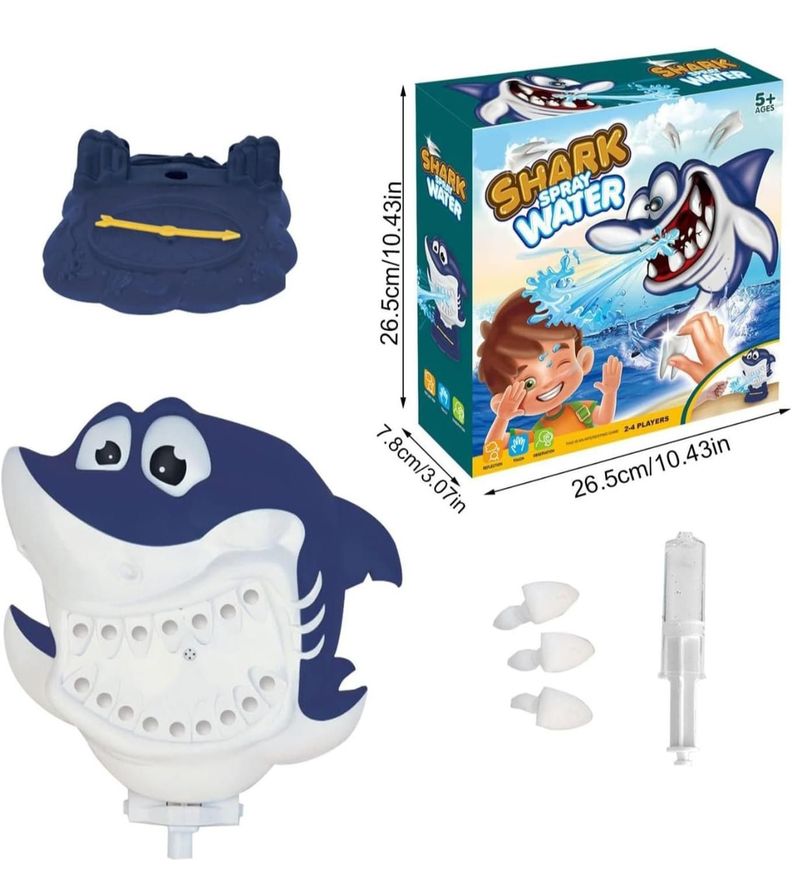 Juguete Tiburón Lanza Agua Juego De Mesa-3
