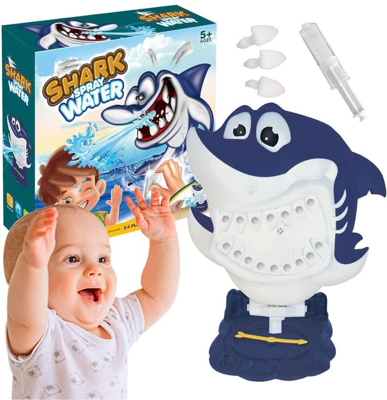 Juguete Tiburón Lanza Agua Juego De Mesa-4
