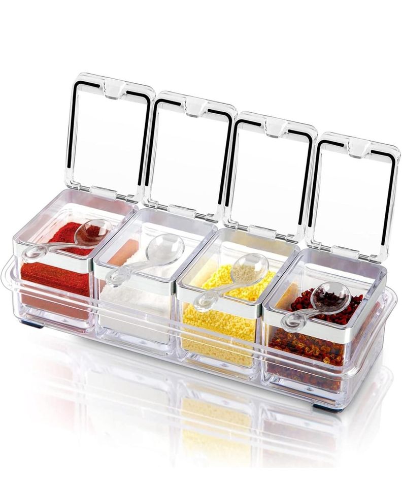 Caja Organizador De Condimentos 4 Compartimientos-0