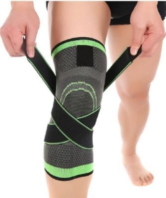 Rodillera Deportiva De Comprension Con Venda Doble-0