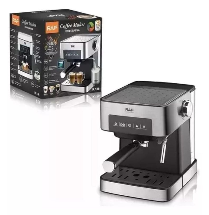 Maquina Café Espresso Espumador De Leche RAF R.136-1