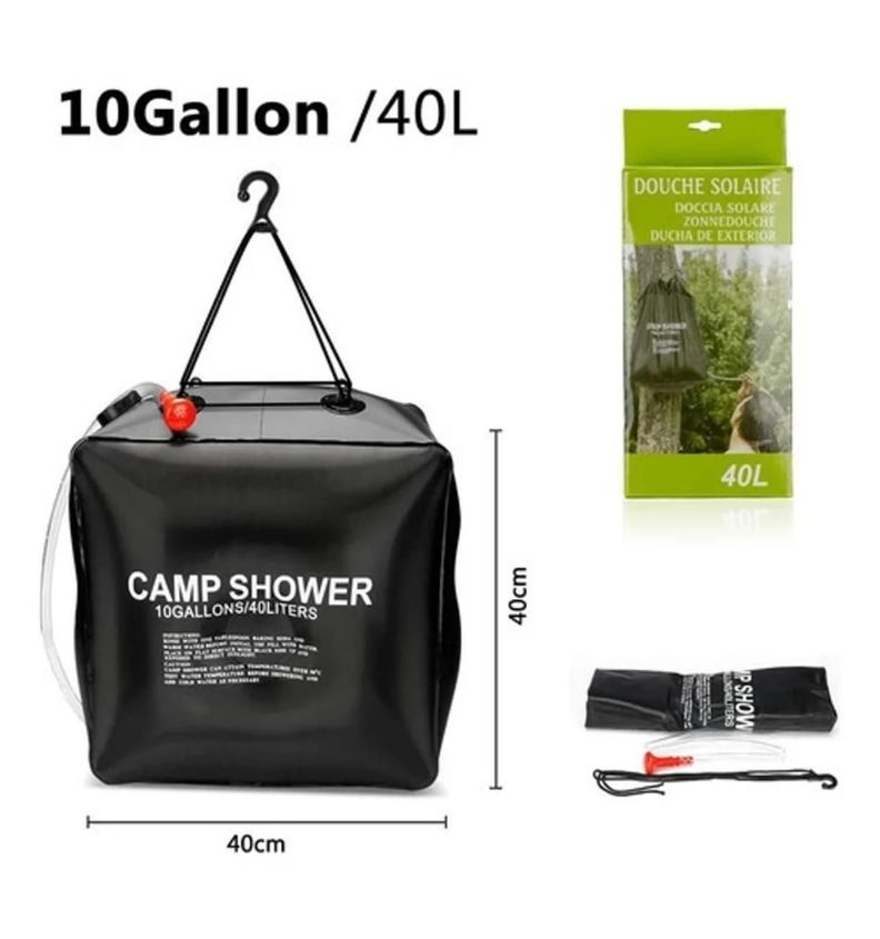 Ducha Portátil Solar 40 LTS Camping Playa Outdoor-2