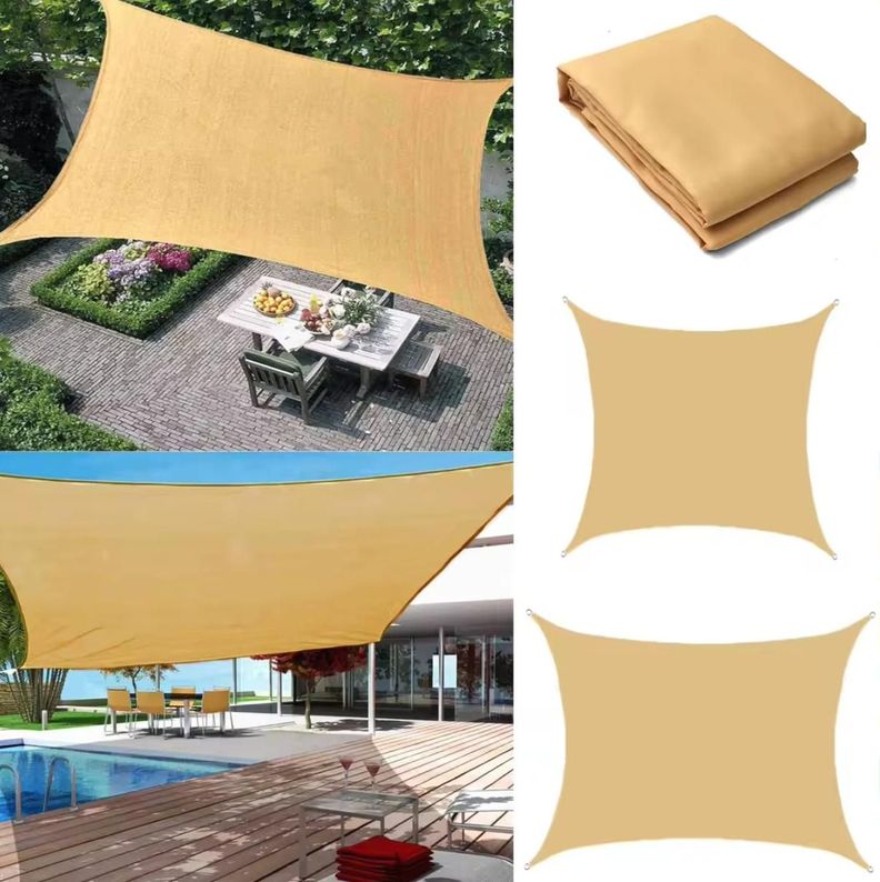 Toldo Vela Cuadrado 5 x 5 Malla Para Sombra-0