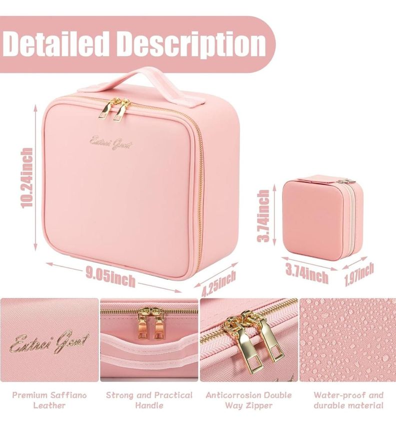 Cosmetiquero Organizador De Maquillaje Con Luz Led-7