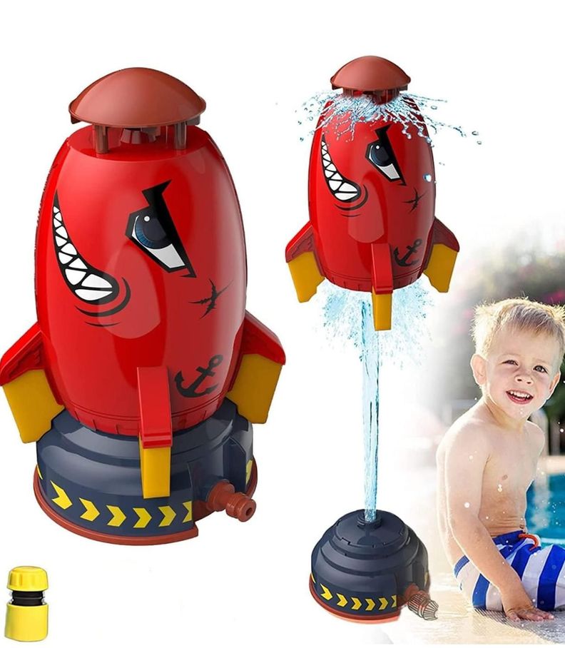 Cohete Lanza Agua Para Niños Juego para Jardín-0