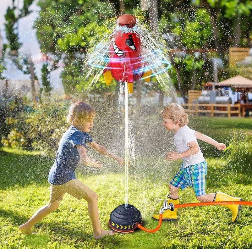 Cohete Lanza Agua Para Niños Juego para Jardín-1