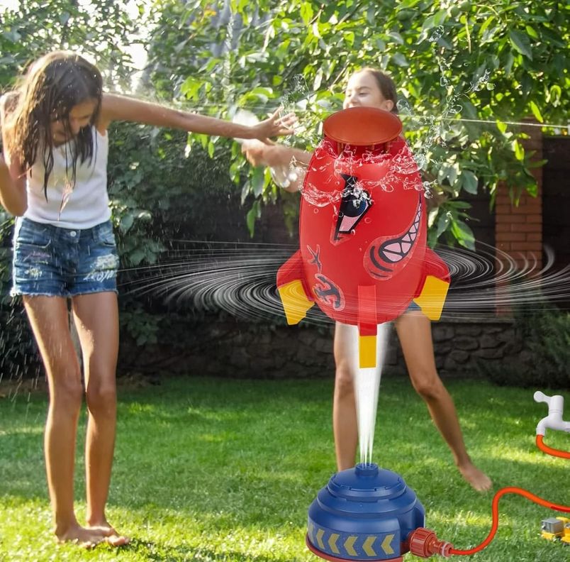 Cohete Lanza Agua Para Niños Juego para Jardín-2