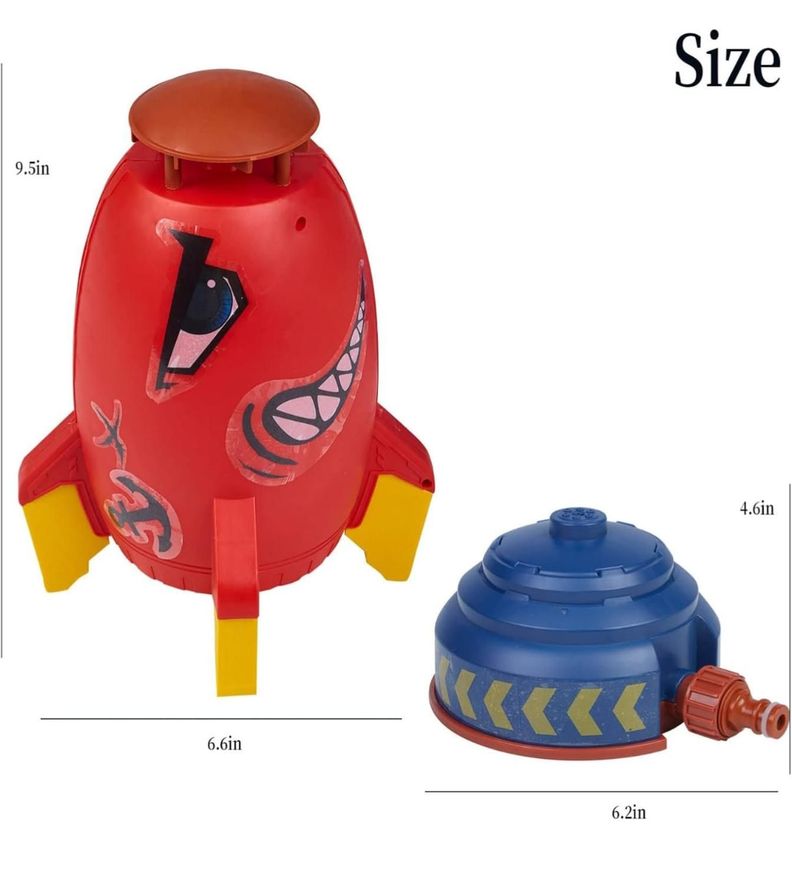 Cohete Lanza Agua Para Niños Juego para Jardín-4