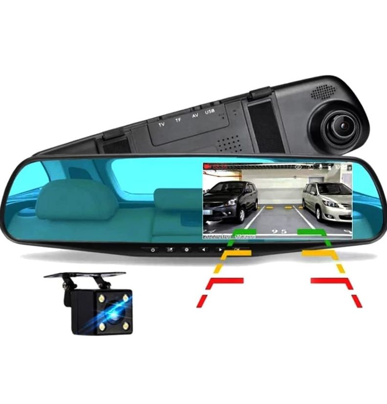 Espejo Retrovisor Para Auto  Camara De Retroceso-3